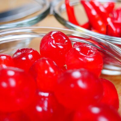 Bowl of Glace Cherries