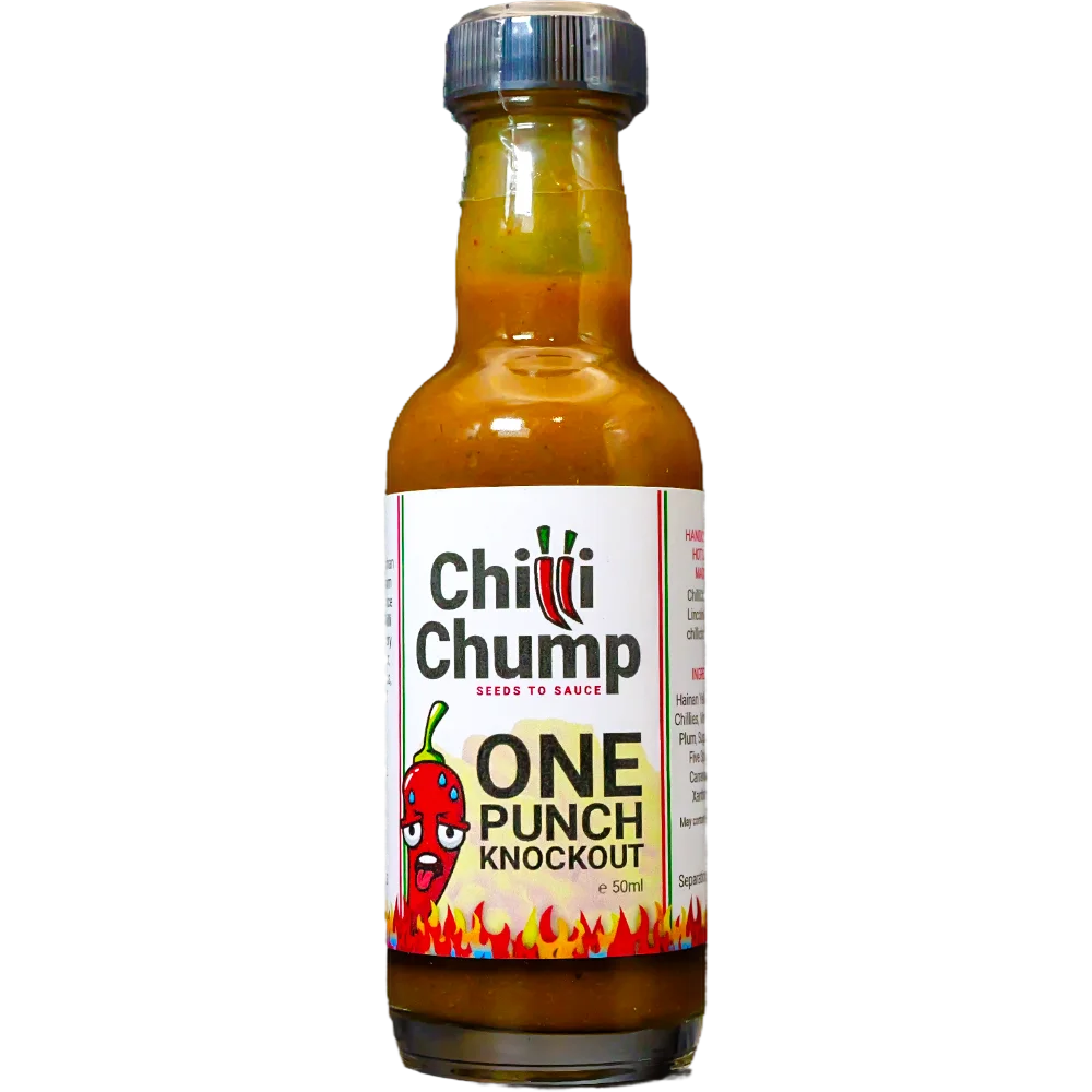 one punch knockout 50ml chillichump hot sauce