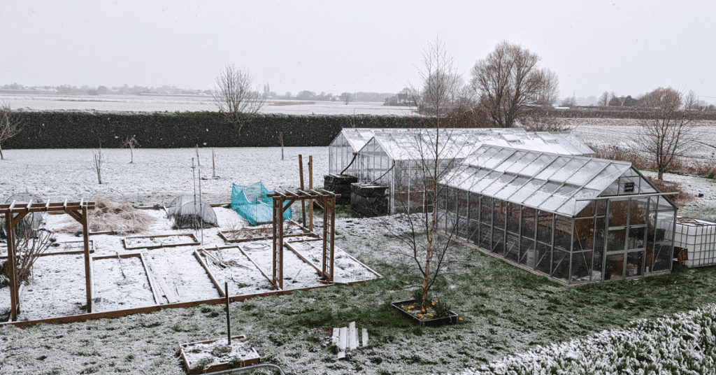 Prepare your garden for spring - winter scene