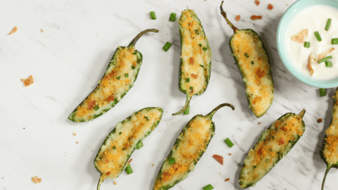 Stuffed Jalapeno Poppers - Bacon and Ranch