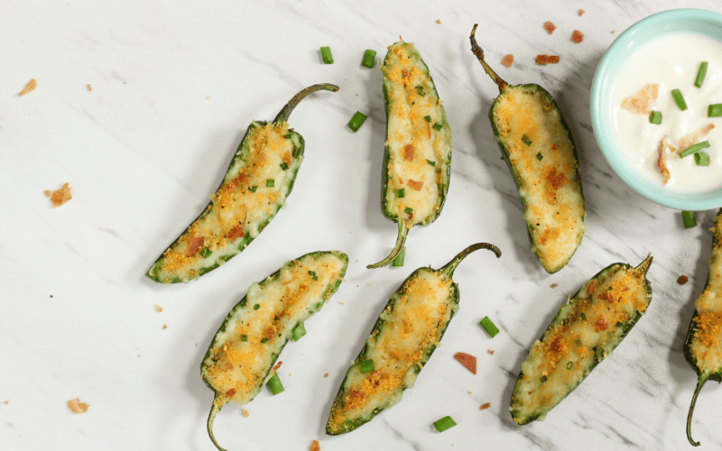 Stuffed Jalapeno Poppers - Bacon and Ranch