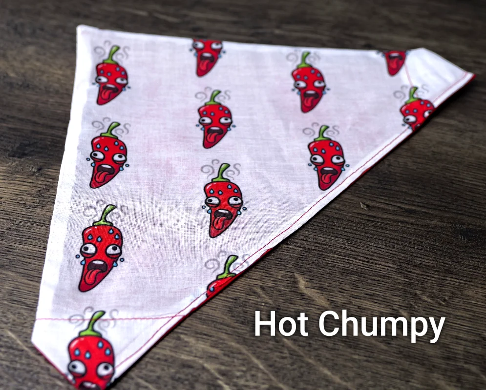 Reversible Chumpy Chilli Pet Bandanas 4 Reversible Chumpy Chilli Pet Bandanas - Image 4