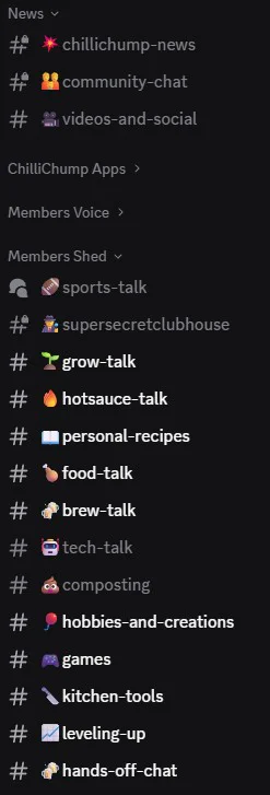 ChilliChump Discord Private Channels